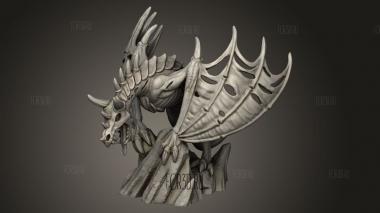 Крылатый всадник ужаса 3d stl модель для ЧПУ