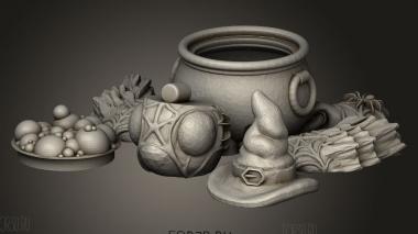 Хэллоуин Черепахи-ведьмы на месте первой Ведьмочки 3d stl модель для ЧПУ
