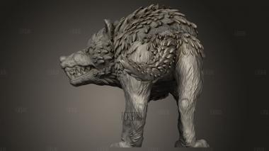 Волк закрыл пасть 3d stl модель для ЧПУ
