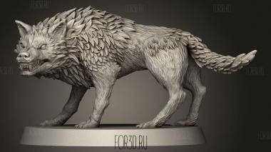 База Волка 3d stl модель для ЧПУ