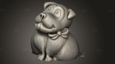 Подставка И Рисунок Года Собаки В Отдельном 3d stl модель для ЧПУ