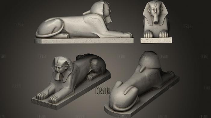 Crystal Palace Sphinx stl model for CNC