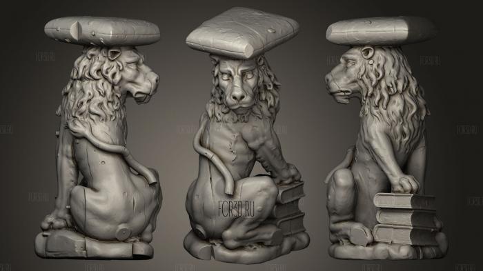 Lion sculpture No 1 from Krzeszw Abbey 3d stl модель для ЧПУ