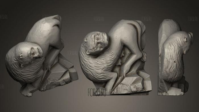 Sculpture of a Lion 17th c unknown sculptor 3d stl модель для ЧПУ