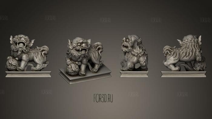 Stone Lion In Front Of Xiushui 3d stl модель для ЧПУ