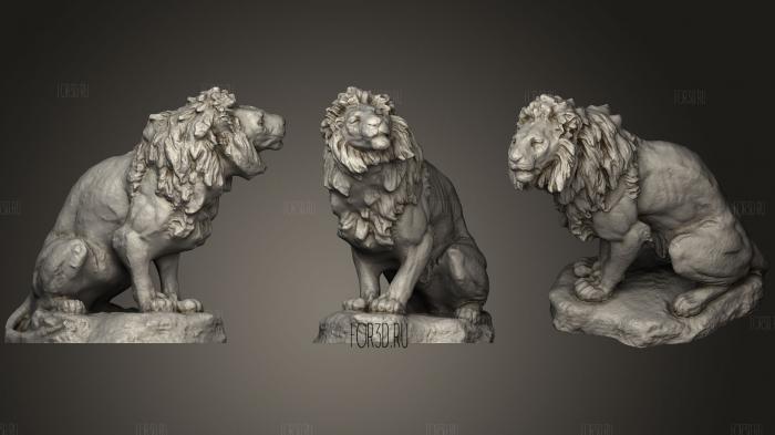 Скульптура льва (3D-сканирование)