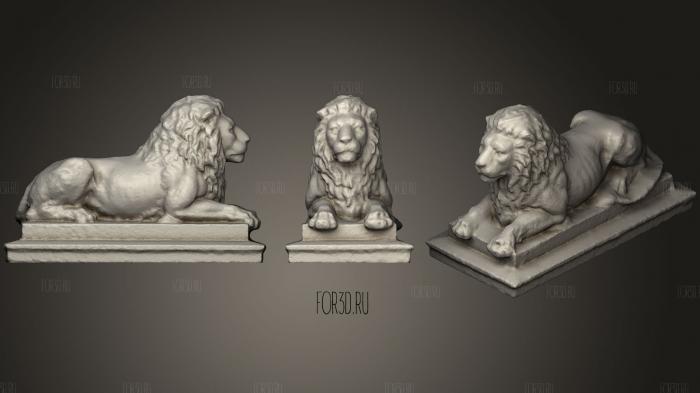Lion Statue (Sculpture) 3d stl модель для ЧПУ