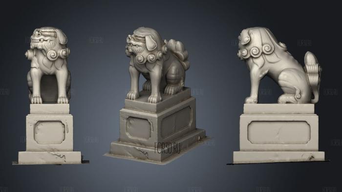 Sittig lion guardian stl model for CNC