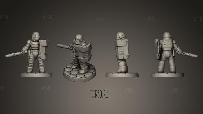 Dominion Peacekeeper stl model for CNC