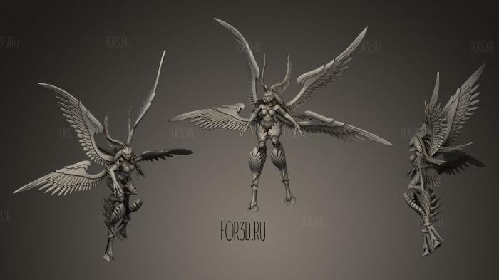 Garuda Final Fantasy XIV DampD Miniature stl model for CNC