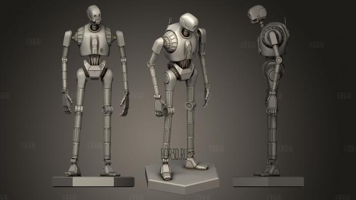 STAR WARS ROGUE ONE ROBOT stl model for CNC