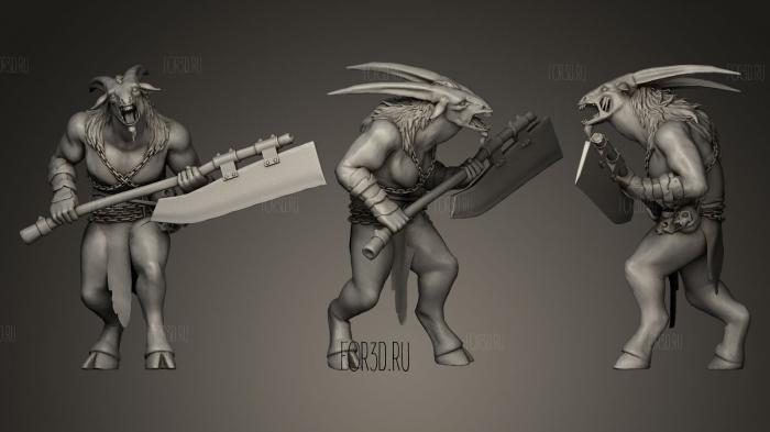 Khazra Goatman Diablo IV fan art stl model for CNC