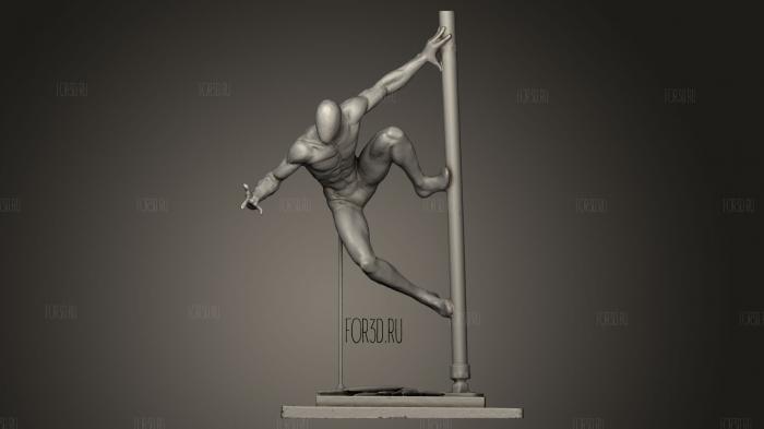 Spiderman Statue 3d stl модель для ЧПУ