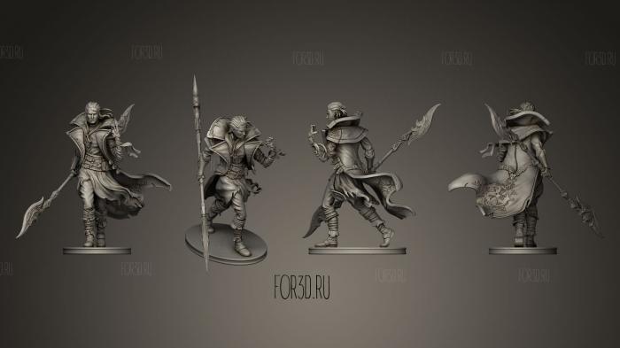 Warlock 3D Miniature stl model for CNC