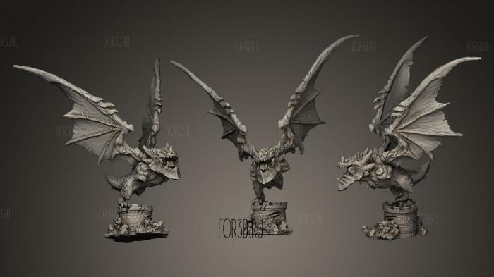 World Of Warcraft Deathwing Figurine 3d stl модель для ЧПУ