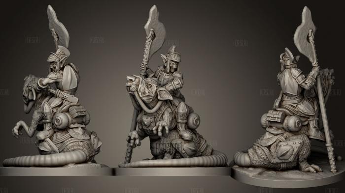 Goblin Hero Captain miniature 2 stl model for CNC