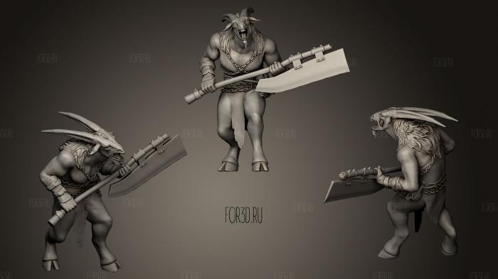 Khazra Goatman Diablo IV fan art stl model for CNC