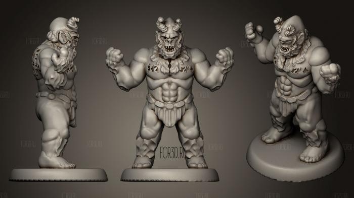 Trollspawn Runescarred stl model for CNC