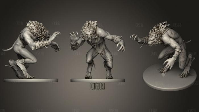 Werewolf (Witcher 3) stl model for CNC