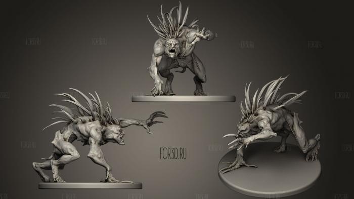 Alghoul   Large Spikes (The Witcher 3) stl model for CNC