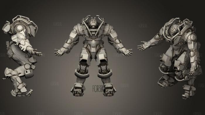 Anthem Colossus (Complete) stl model for CNC