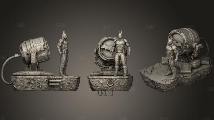 Batman Arkham Knight stl model for CNC