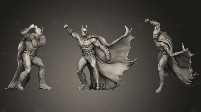 Batman On A Roof Support Free stl model for CNC