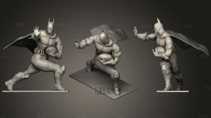 Batman Superman Deadpool Heisman Trophies stl model for CNC