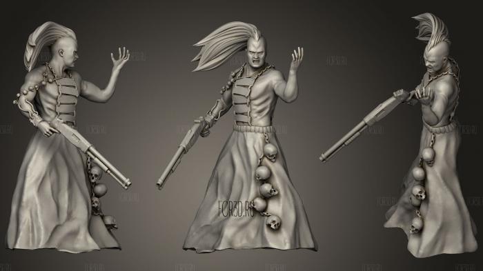 Bloodwars Cultist Male Figurine 3d stl модель для ЧПУ