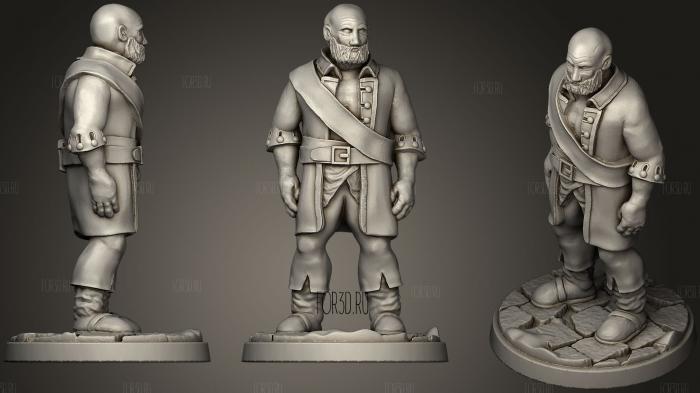 Dexter (Supportless 32 Mm Scale) stl model for CNC