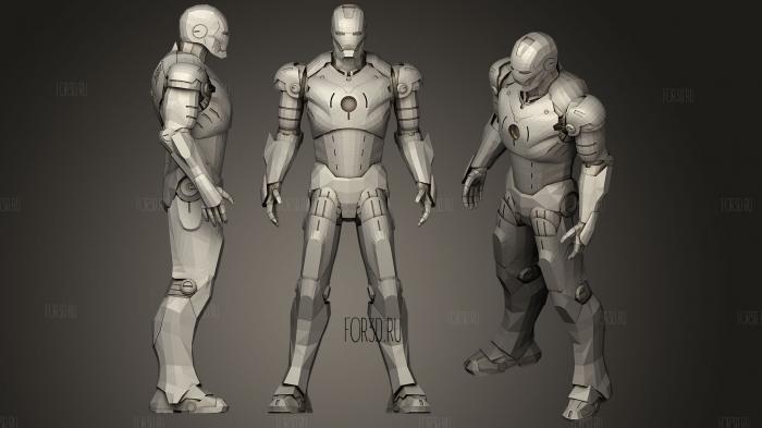 Iron Man Breakdance Pack stl model for CNC