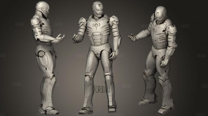 Iron Man by Bruno Oliveira stl model for CNC