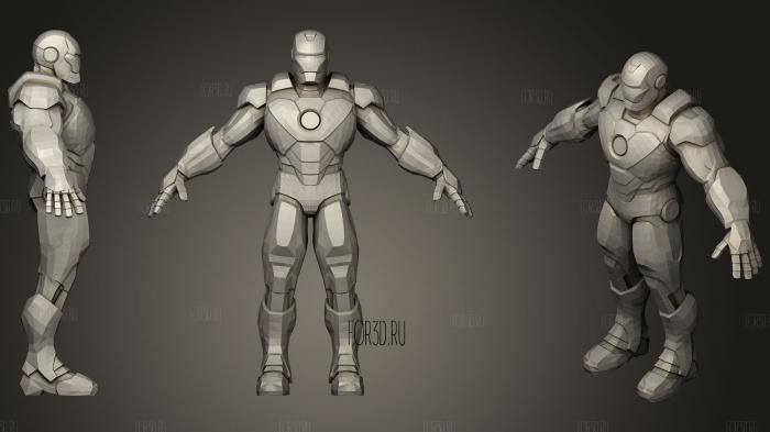 Iron Man Gangnam Style stl model for CNC