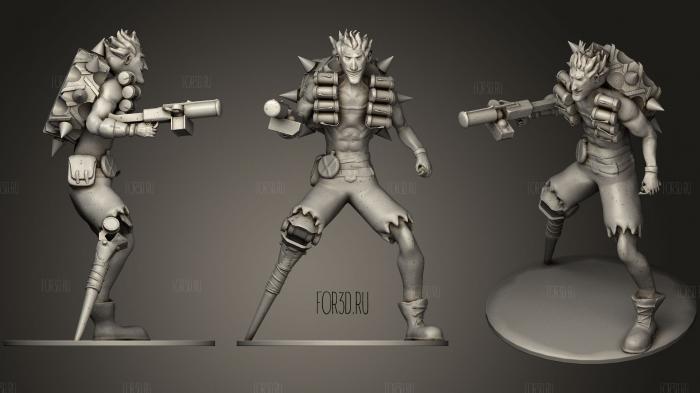 Junkrat From Overwatch 3d stl модель для ЧПУ