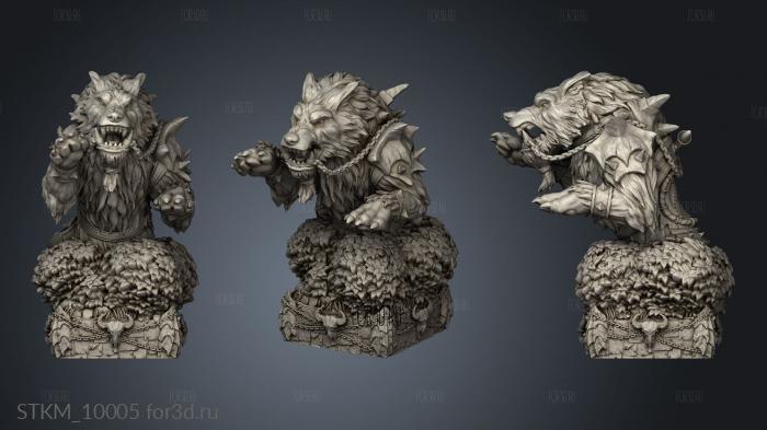 Orc Chess Knight stl model for CNC