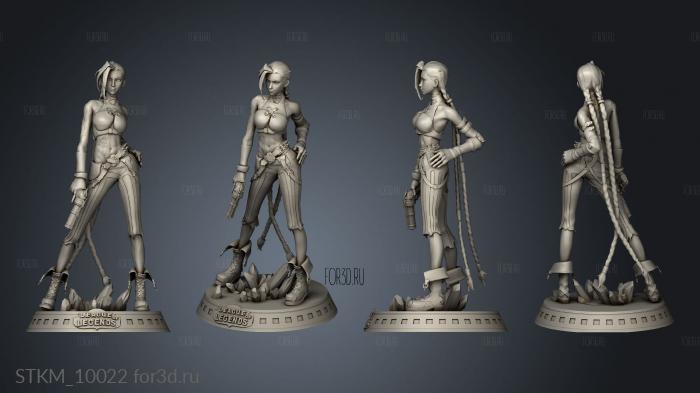 Jinx Arcane stl model for CNC