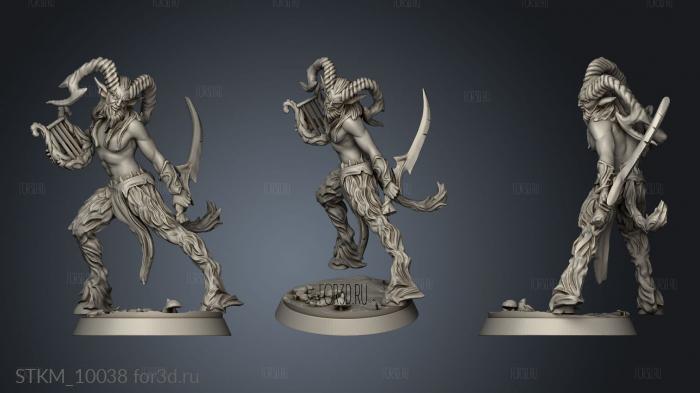 Summer Fairies the Enchanted Forest Johntrell Satyr stl model for CNC