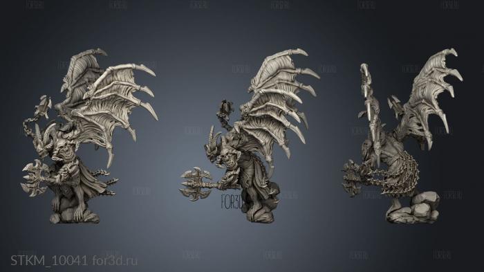 Summoned Daemon ax stl model for CNC