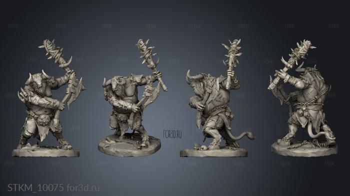 Beastmen Capra Raider stl model for CNC