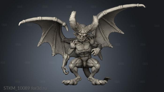 horned devil kid stl model for CNC