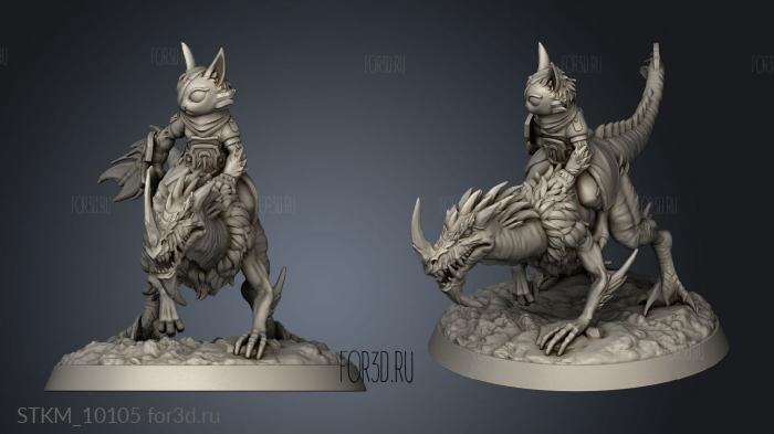 savage beasts Meowzies Hookimaw Rider Meowza Hook Maw stl model for CNC