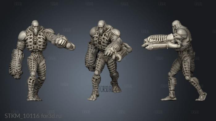 SCIFI THE OMEGA BATTLE GOLEM stl model for CNC