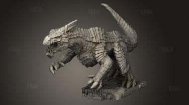 Монстр Белой Гвардии Дрейк Атакует 3d stl модель для ЧПУ