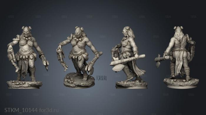 Ogre Maiden stl model for CNC