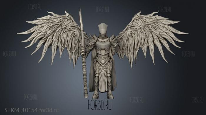 Sicorra Aasimar Paladin Wings Helm stl model for CNC