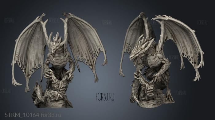 Vile Steel Dragon stl model for CNC