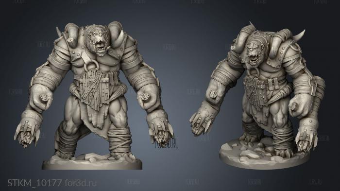 War Ogre Rider stl model for CNC