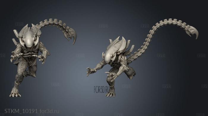 XENO BROOD ABDUCTOR stl model for CNC