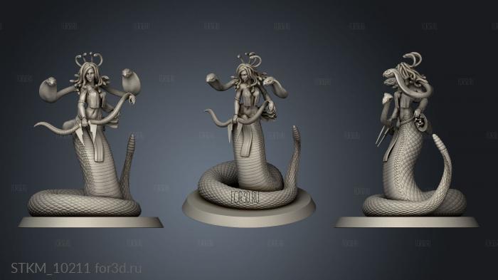 Pureblood Medusa purea stl model for CNC