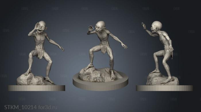 heros gollum stl model for CNC